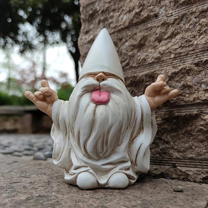 Rocker Gnome Garden Statue