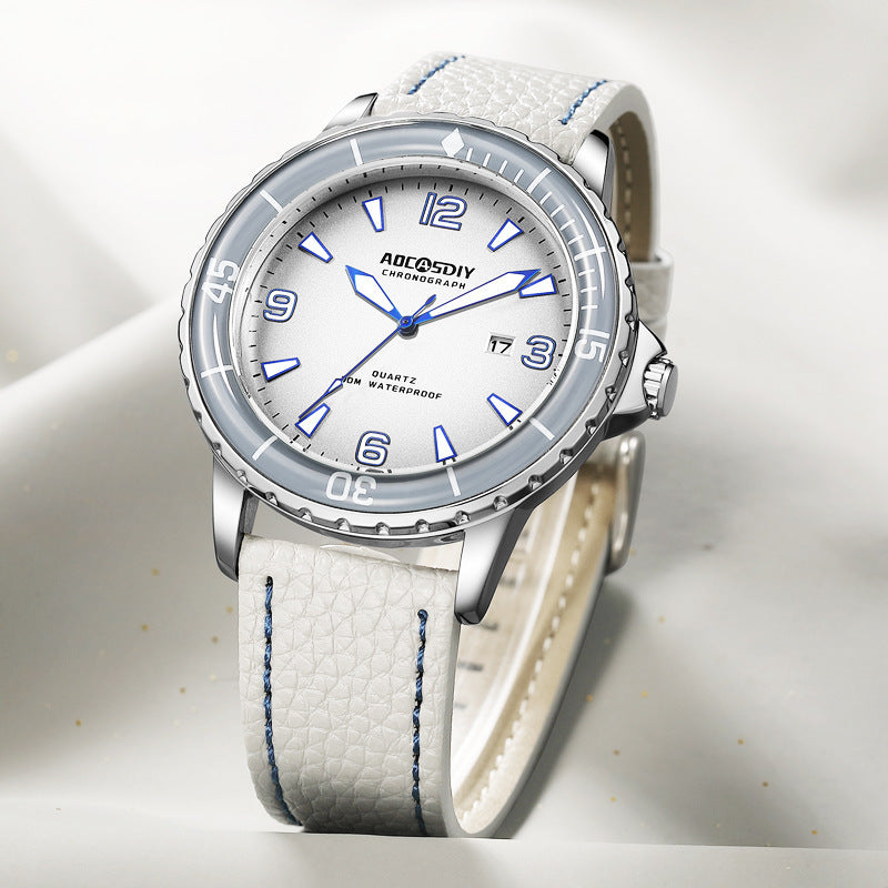 Casual Digital Large Dial Waterproof Calendar Quartz Men&