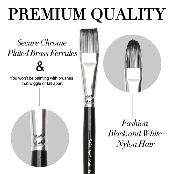 Professional 12-Piece Paint Brush Set