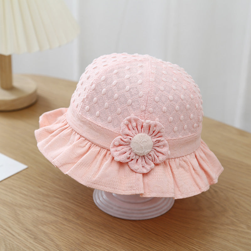 Adorable Baby Sun Hat with Lace Ruffle