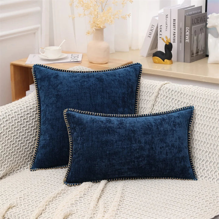 Soft Chenille Velvet Throw Pillow Cover