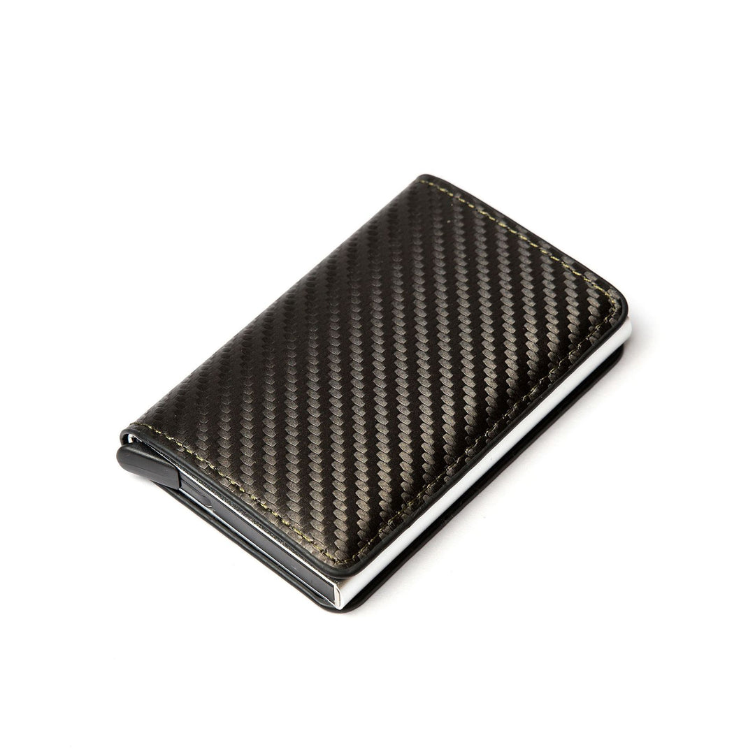 Automatic Eject Card Box Metal Aluminum Alloy Anti-theft Swipe Wallet Card Box Card For Men And Women