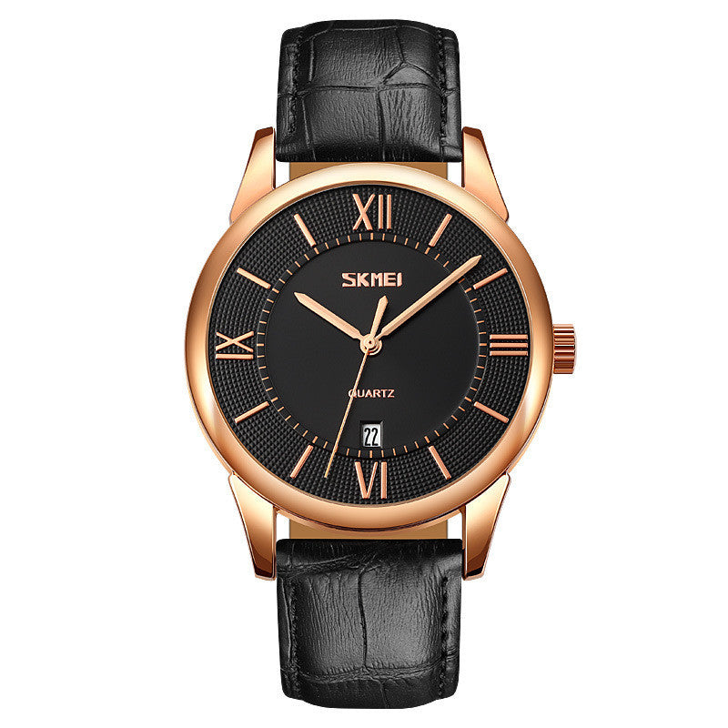Foreign Trade Quartz Watch Calendar Belt Waterproof Men&