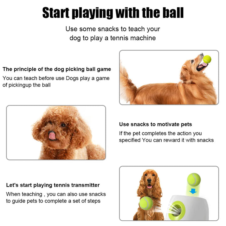 Interactive Dog Toy: Automatic Tennis Ball Launcher