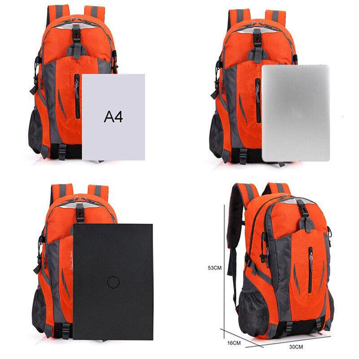 40L Waterproof Large Bag Backpack Camping Hiking Walking Outdoor Travel Rucksack Random Color - Trendha
