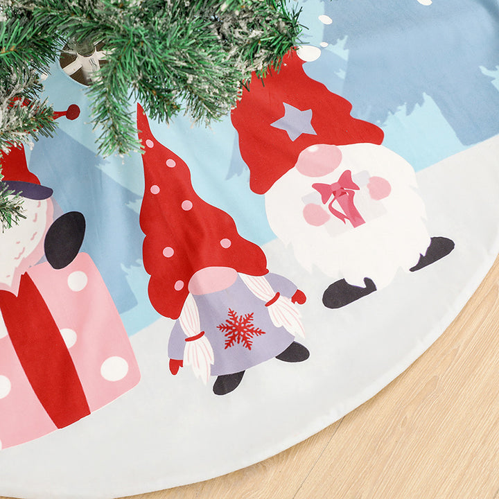 Rudolf Faceless Old Man Print Tree Skirt