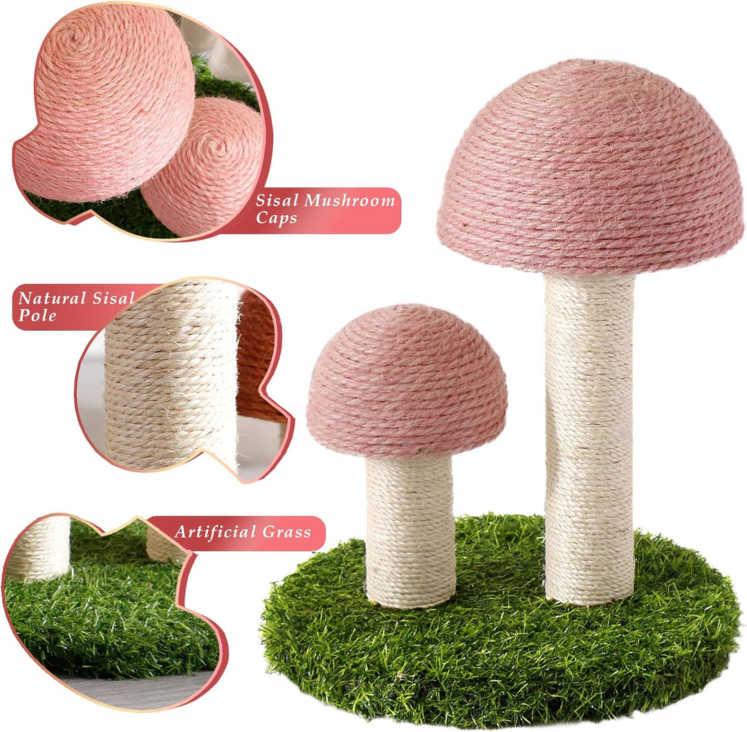 Deluxe Mushroom Cat Climbing Frame & Scratch Post