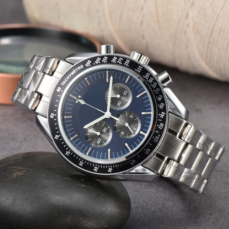 High Quality Steel Belt Quartz Timing European Men&