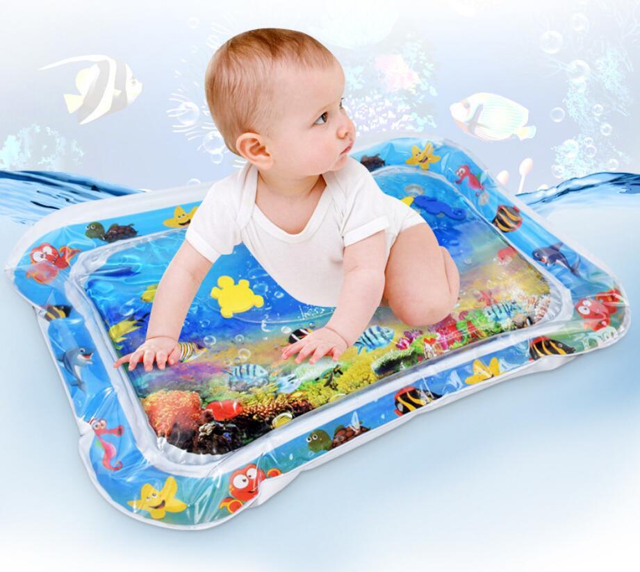 Baby Inflatable Water Mat, Infants Summer Beach Water Mat Patted Pad Water Cushion For Infants Toddlers Summer Fun Activity Play Toys Baby Pillows - Trendha