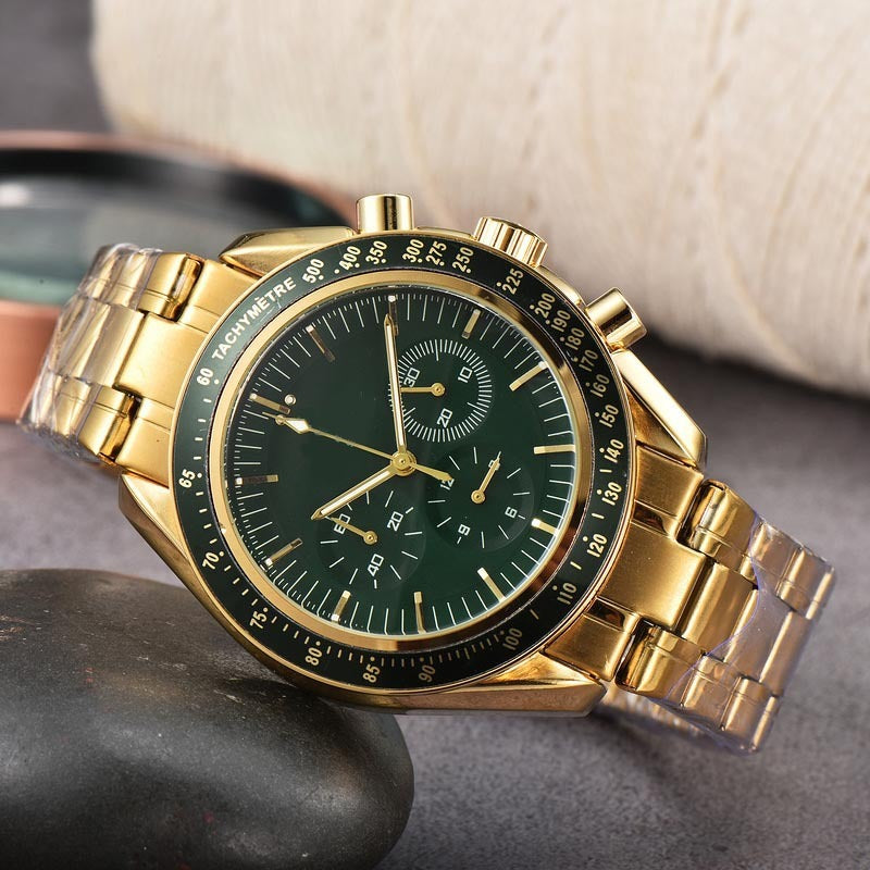 High Quality Steel Belt Quartz Timing European Men&