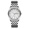 Color: Steel belt white plate mens