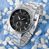 Color: White Black Steel Belt