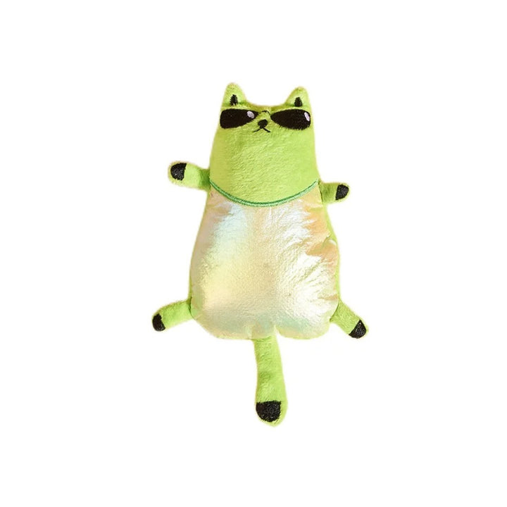 Plush Sunglasses Cat Doll Toy with BB Sound