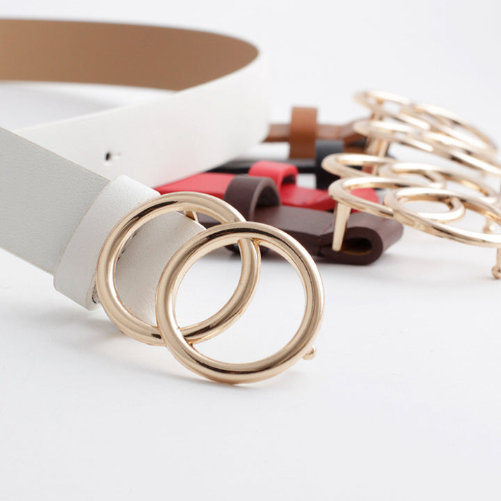 Stylish Minimalist Alloy Buckle Belt