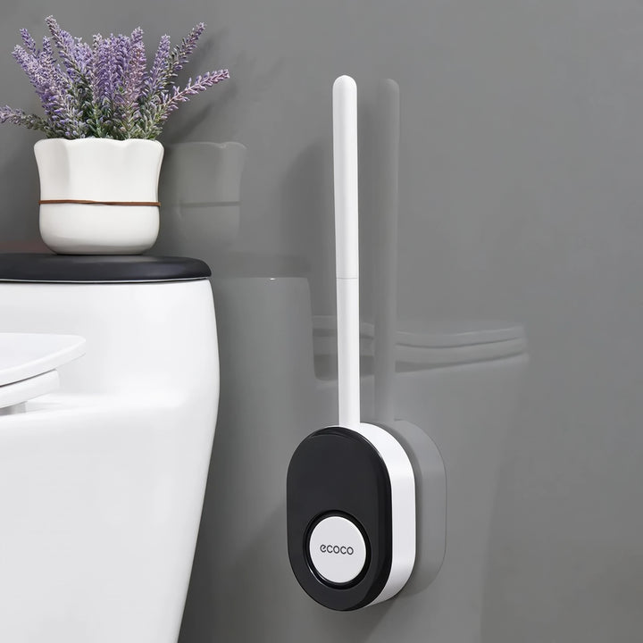 Eco-Friendly Soft Silicone Toilet Brush with Holder