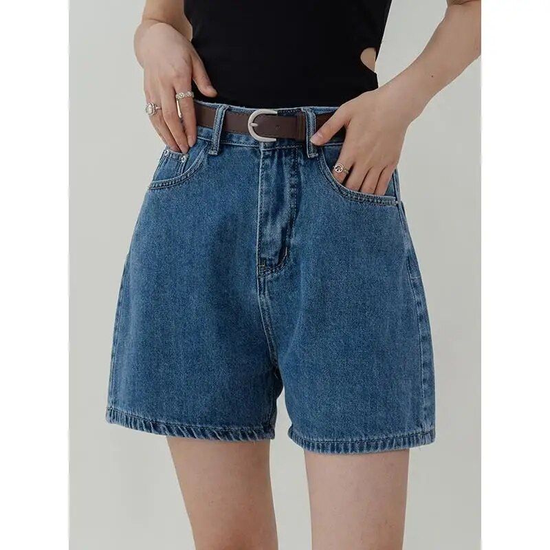 Casual High Waist Denim Shorts