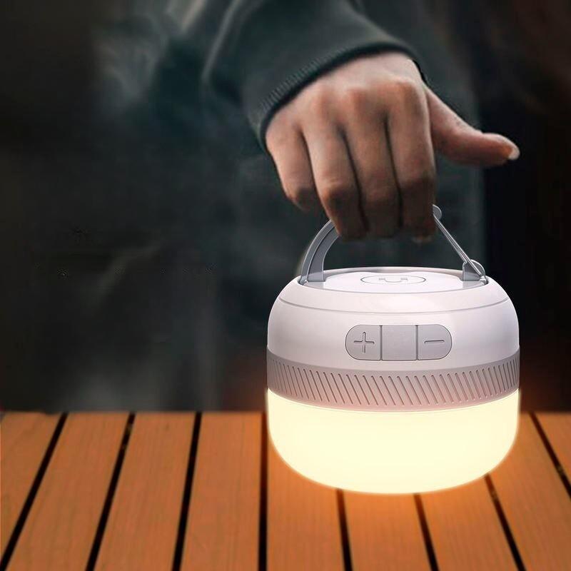 Rechargeable Multi-Color LED Camping Lantern with Power Bank & Emergency Light