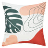 color: White &amp; orange with leaf