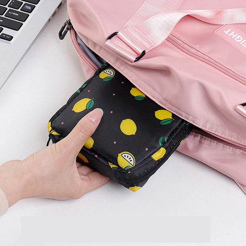 Ladies' Portable Sanitary Organizer – Tampon and Cosmetic Storage Bag