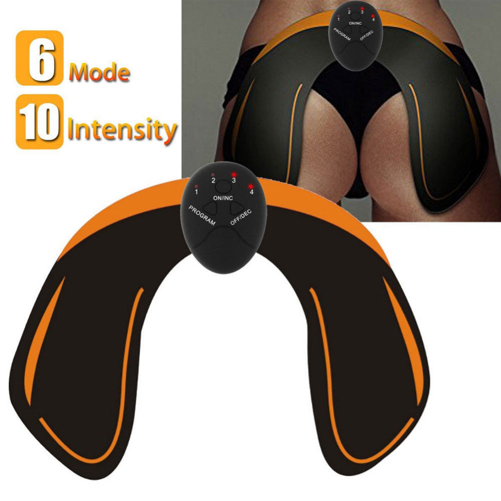 6 modos EMS Hip Trainer para caderas con forma de U Hydro Gel Pad Butt Lifting Fitness Body Shape