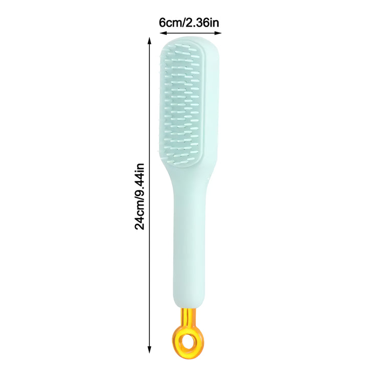 Self-Cleaning Anti-Static Massage Hair Brush