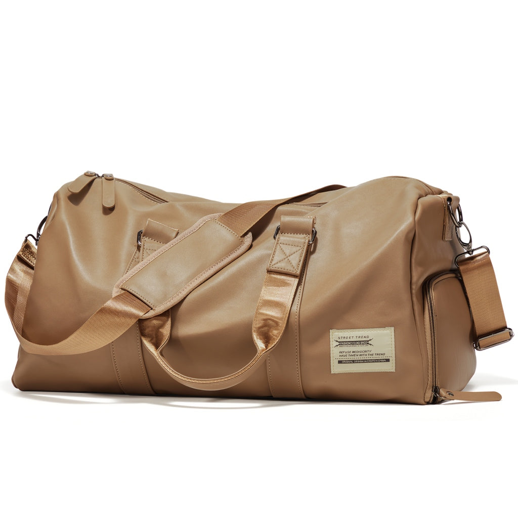 Men's Water-Resistant Travel Bag with Shoe Compartment
