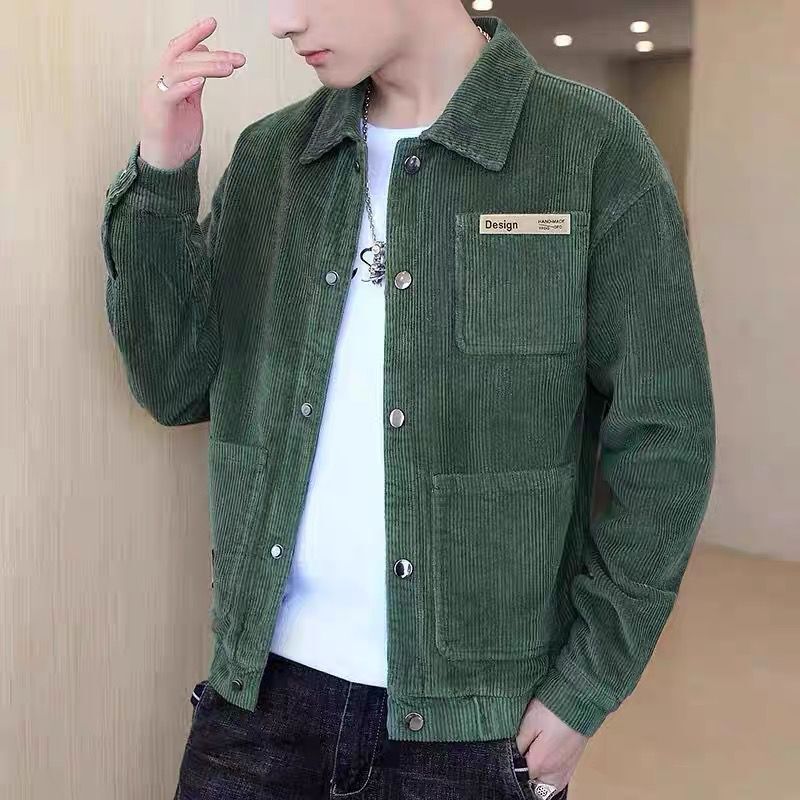 Corduroy Coat Men's Spring And Autumn Korean Style