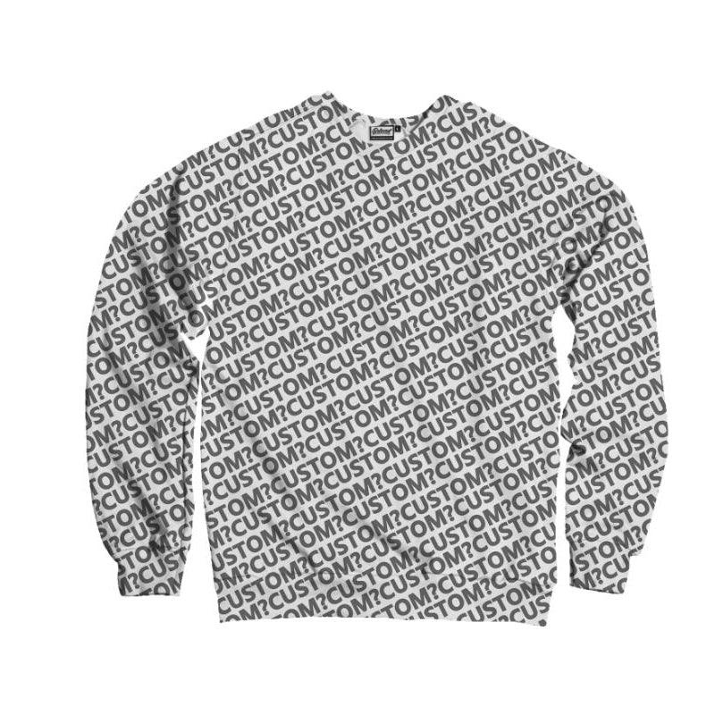 3D Geometric Pattern Printed Casual Oversize Round Neck Sweater - Trendha