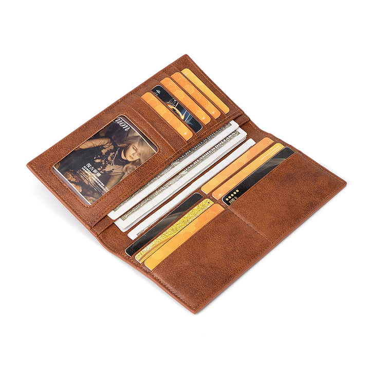 Men's Casual Long Leather Wallet