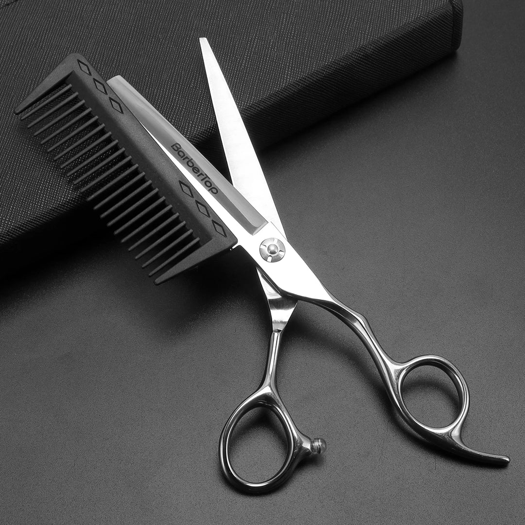 Professional Stainless Steel Hair Cutting & Thinning Scissors Set