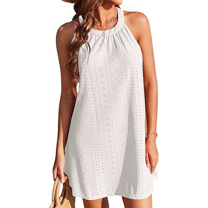 Women's Halter Sleeveless Vest Beach Dress