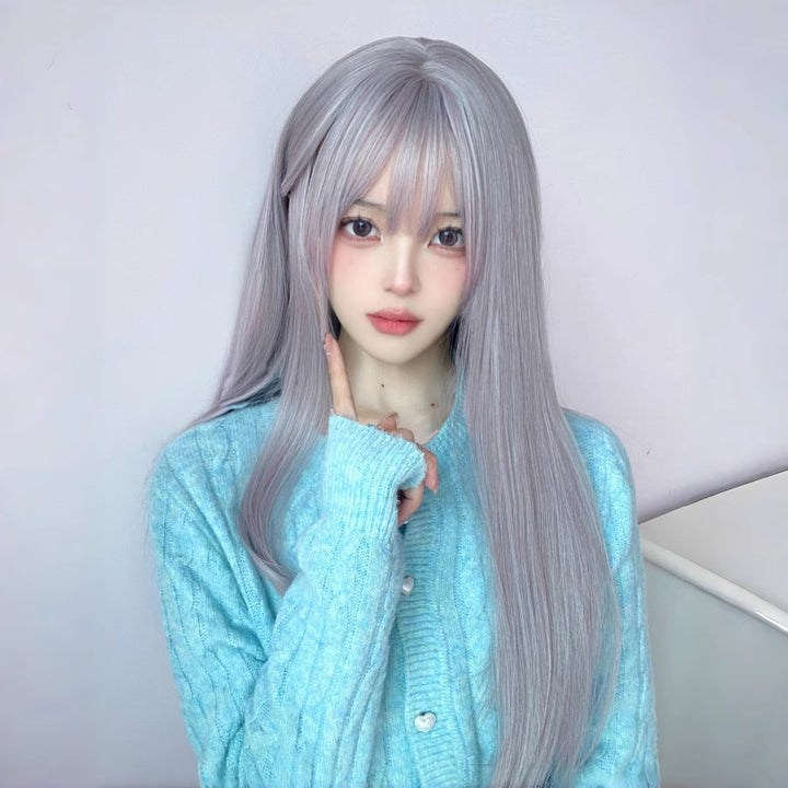 Wig Female Natural Full-head Wig Style Fluffy Long Straight Hair