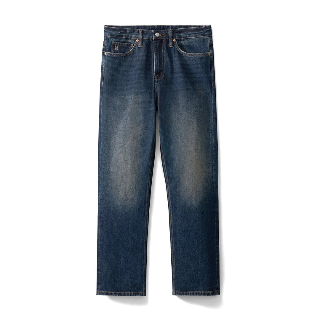 Men's Vintage Washed Loose Straight Jeans