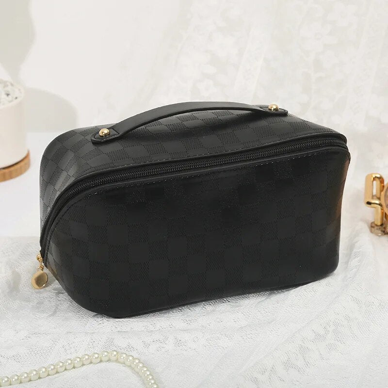 Luxury Designer Makeup Organizer Bag - Large Capacity, Portable Cosmetic Case