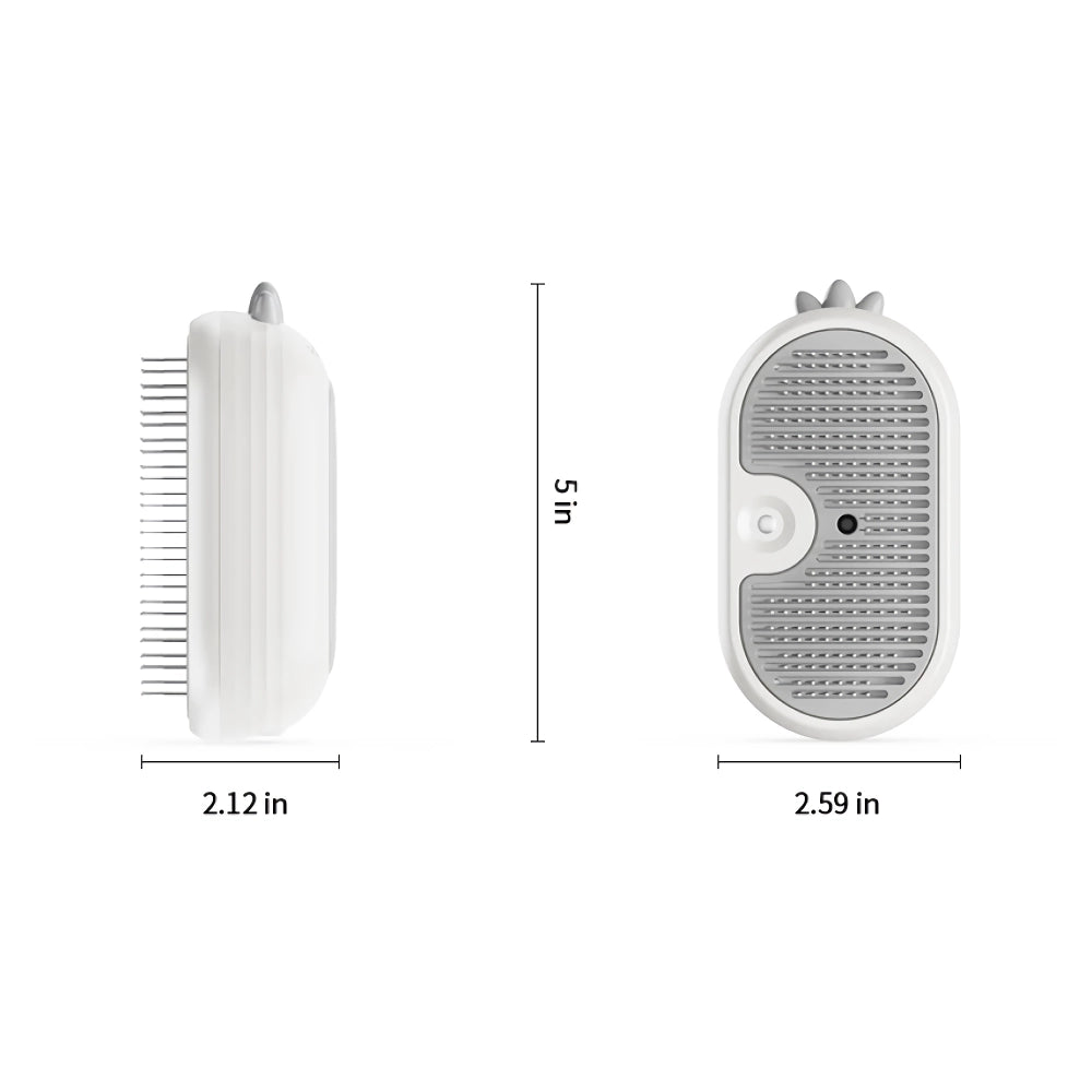 Steamy Grooming Brush with Electric Sprayer