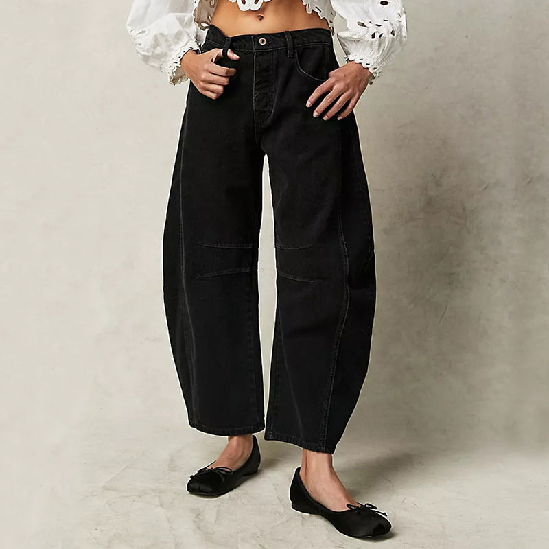 Fashion Loose Wide-leg Pants Summer Sports Straight Trousers Women&