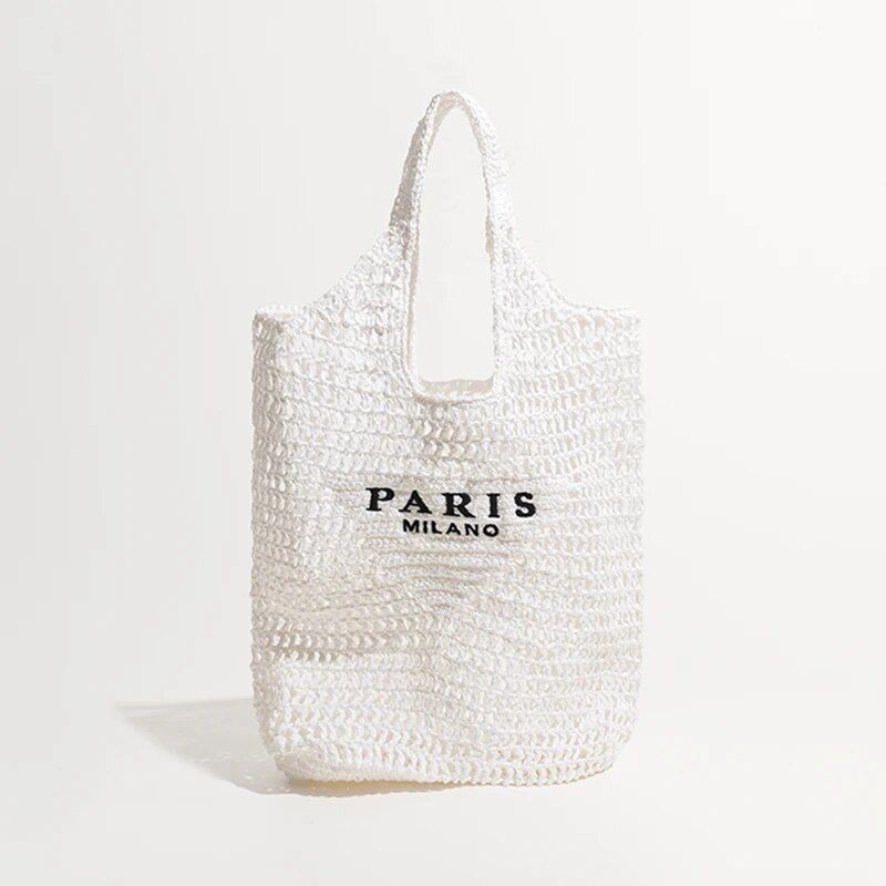 Luxury Design Women Plaited Raffia Straw Bag