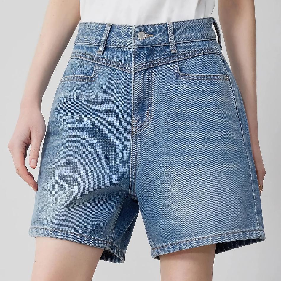 High-Waist Denim Shorts for Women