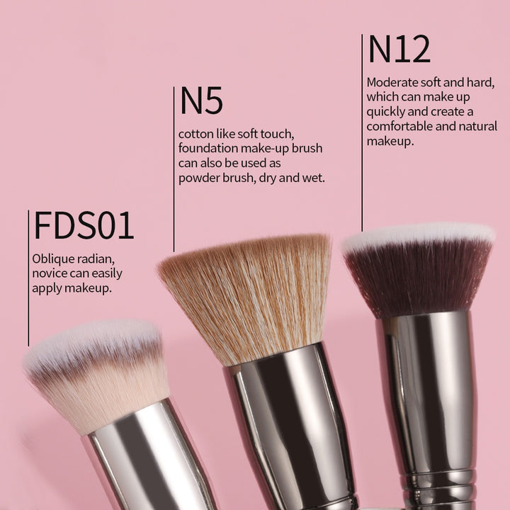 OVW 3-Piece Makeup Brushes Set