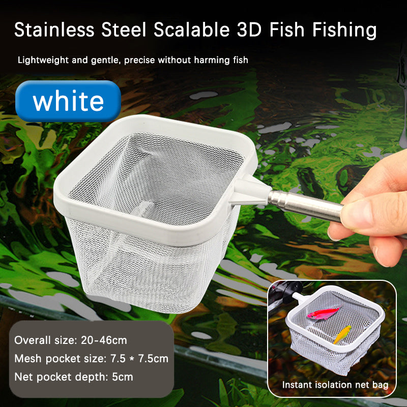 Stainless Fish Net Stainless Steel Telescopic Aquarium & Fishing Net – Trendha