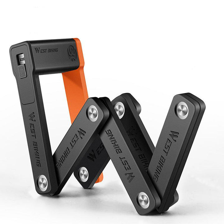 Foldable Anti-Theft Bicycle Lock - Secure, Lightweight & Portable Bike Chain Lock