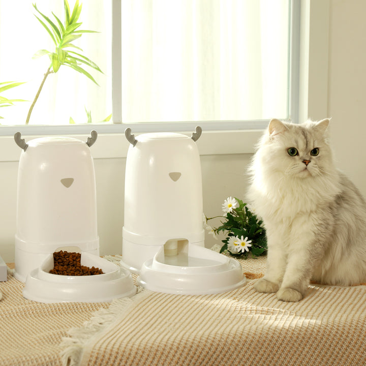 Automatic Dog & Cat Water Feeder with Large Capacity Dispenser