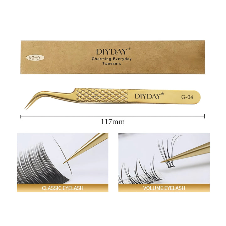 Precision Anti-slip Eyelash Extension Tweezers