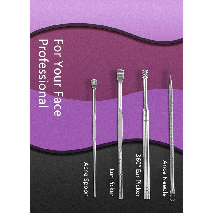 19-in-1 Stainless Steel Manicure Set: Professional Nail Care Kit