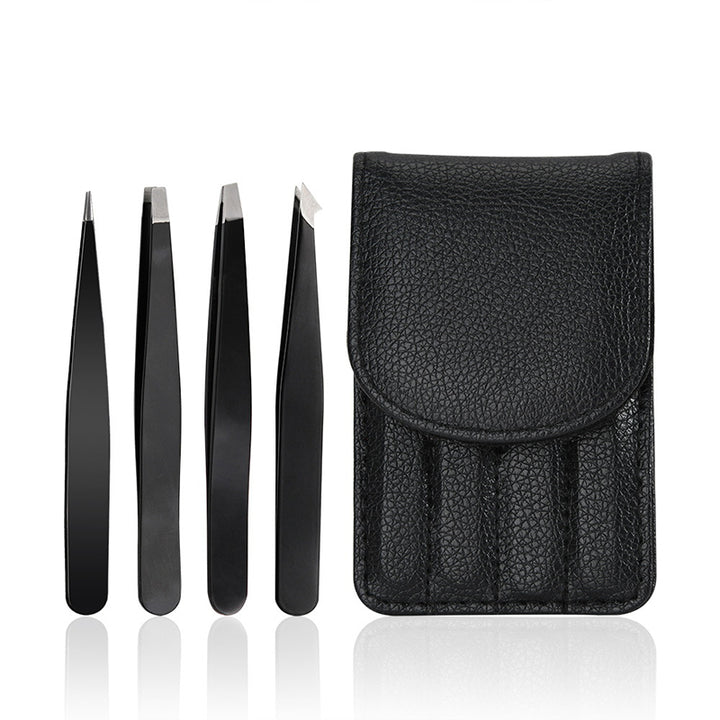 4Pcs/Set Professional Eyebrow Tweezers