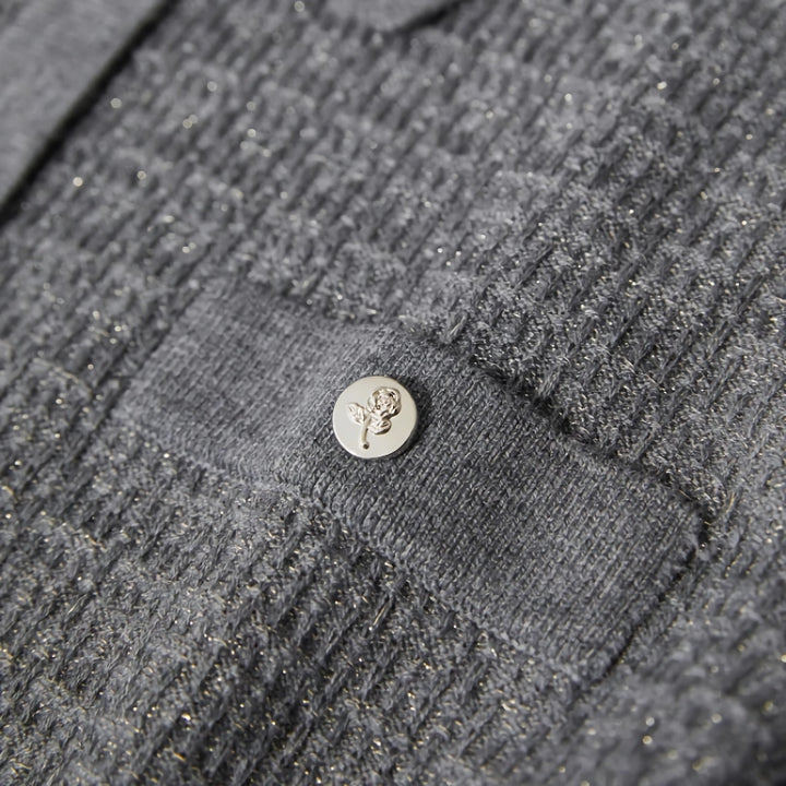 Retro Lapel Woolen Cardigan