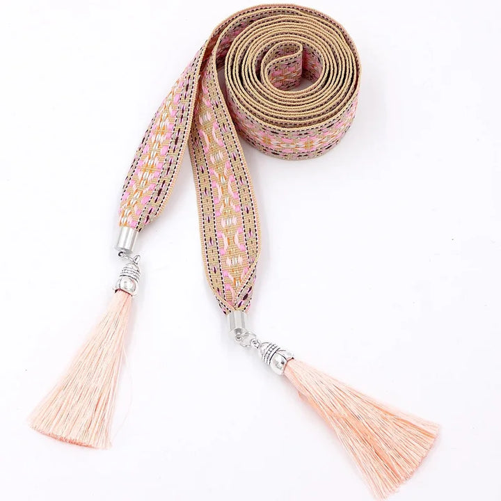 Boho Ethnic Chic Tassel Chain Waist Belt