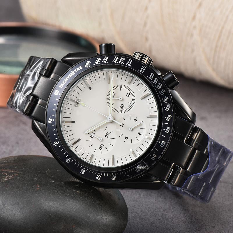 High Quality Steel Belt Quartz Timing European Men&