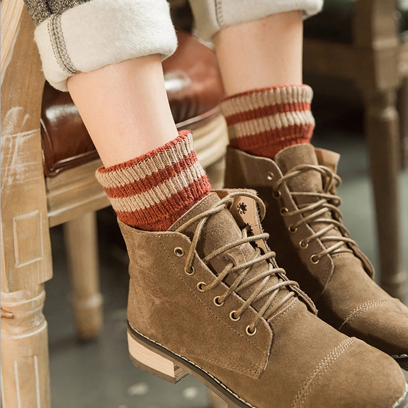 Cozy Japanese Style Thick Wool Socks for Women