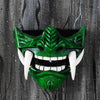 Color: Half face green